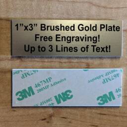 Custom Engraved 1x3 Plate With Adhesive Backing - Suite Sign Plaque Wall Door Placard Laser Customized Personalized 1st Deer Trophy Memory - thumbnail 2