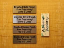 Custom Engraved 1x3 Plate With Adhesive Backing - Suite Sign Plaque Wall Door Placard Laser Customized Personalized 1st Deer Trophy Memory
