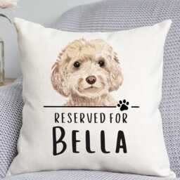 Cockapoo Cushion - Dog Related Gift Reserved For Dog Cushion Gift