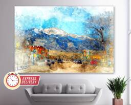 Colorado Springs Canvas Art, Wall Print, Poster, Photo, Decor - thumbnail 1