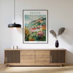 Devon Print, Poster, Wall Art, Art Artwork, Photo, Travel, Decor, Photography - thumbnail 2
