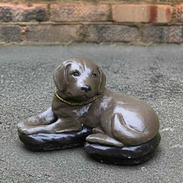 Outdoor Labrador Statue Concrete Retriever Sculpture Stone Dog Figurine Cement Pet Ornament Memorial Decoration Lover Gift - image 1