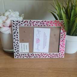 Pink Flamingo Confetti Photo Frame 4 X 6 Inches - thumbnail 2