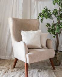 White Boucle Cushion Covers, Cushions, Cover Cushions Usa, Made in India, White Boucle Upholstery - thumbnail 1
