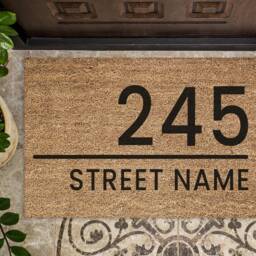 Custom Doormat Personalised Door Mat - Customised Door Rug Housewarming Gift New Home House - thumbnail 3