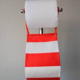 Orange Bath Accessories, Energy Decor, Toilet Roll Holder, Spare Roll, Teen Bathroom - thumbnail 3