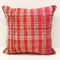 Vintage Kilim Pillow Cover 16x16, Boho Home Decor - thumbnail 2