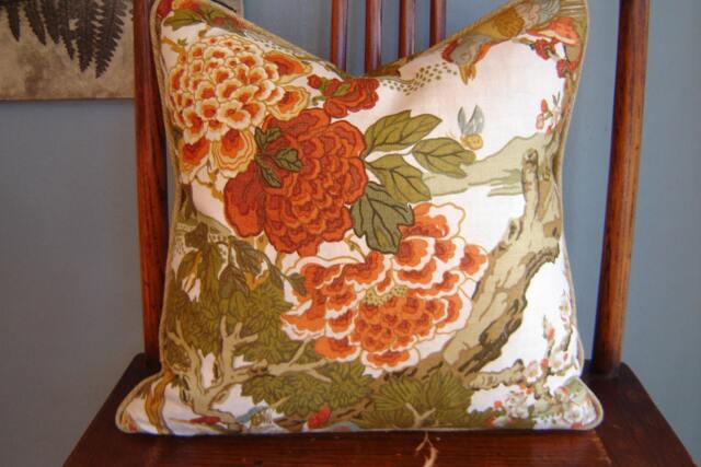 Vintage Linen Botanical Pillow Cover