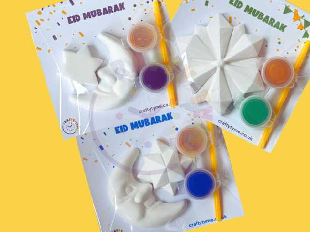 Eid Ramadan Craft Kit - Paint Your Own Activity Assorted Price Per 1 Pack Kids Eid Favours Party Gifts - image 1