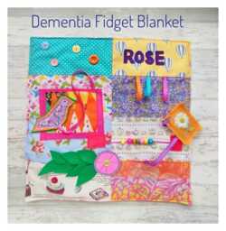 Dementia Blanket Alzheimers Sensory Quilt Help Fidget Pillow Activity Fiddle Mother's Day Gift Residents Calm Fidgeting Nana Mum Parkinson's - thumbnail 1