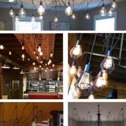 Pendant Light Chandelier - 14 Hanging Ceiling Fixture Modern Style Great Atmosphere Led Lightbulbs Bar Lighting Black Only - thumbnail 3