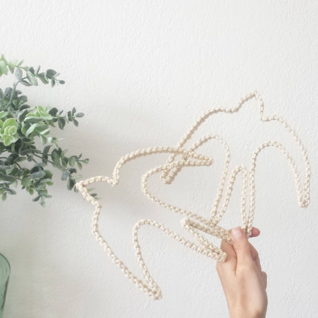 Trio Swallows in Macram??/Wall Decoration Macram??/Wire/Decoration Baby Room/Deco Children's Room - image 1