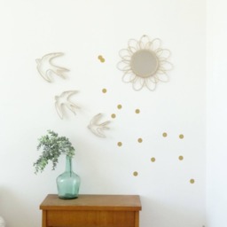 Trio Swallows in Macram??/Wall Decoration Macram??/Wire/Decoration Baby Room/Deco Children's Room - thumbnail 3