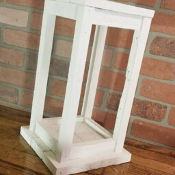 Rustic Reclaimed Wood Christmas Candle Lantern - thumbnail 4