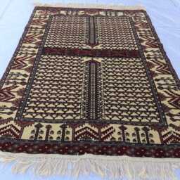 4x5 Ft Afghan Mazar Rug, Luxury New Area Rug, Hand Knotted Medallion Handmade Home Decorative Livingroom Rug - thumbnail 2