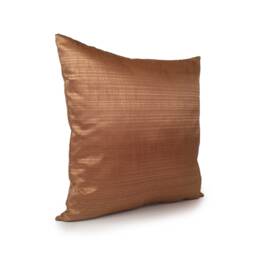 Cinnamon Gold Pillow, Throw Pillow Cover, Decorative Cushion Accent Polyester Blend, Patterned Shiny Pillow - thumbnail 2