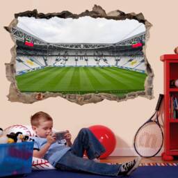 Juventus Stadium Italy Football Wall Decal Sticker Mural Print Art Kids Bedroom Home Nursery Decor Ay1 - thumbnail 1