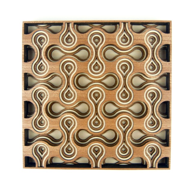 "Layered 3D Wood Art - ""Cell Division" - image 1