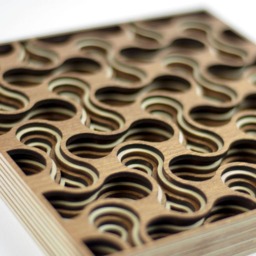 "Layered 3D Wood Art - ""Cell Division" - thumbnail 2