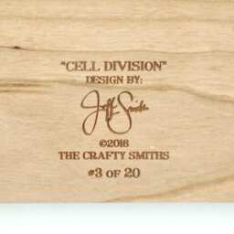 "Layered 3D Wood Art - ""Cell Division" - thumbnail 4