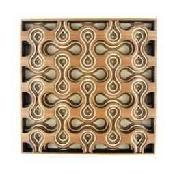 "Layered 3D Wood Art - ""Cell Division" - thumbnail 1