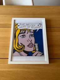 Roy Lichtenstein The Melody Haunts My Reverie Print Framed White - thumbnail 1