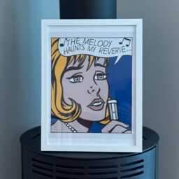 Roy Lichtenstein The Melody Haunts My Reverie Print Framed White - thumbnail 2