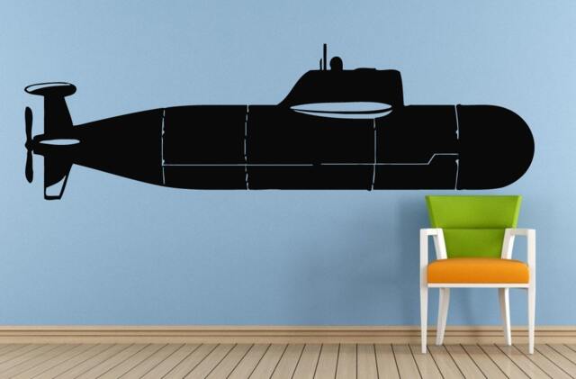 Submarine Under Water Navy Sail Boat Old Ship Yat Liner Ocean Sea Lake River Transport Wall Decal Vinyl Sticker Mural Room Decor L1703 - image 1