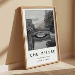 Chelmsford Essex Print Scenic British Village Wall Art - thumbnail 3