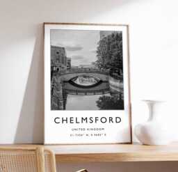 Chelmsford Essex Print Scenic British Village Wall Art - thumbnail 1