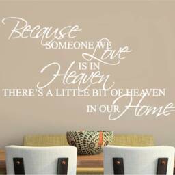Because Someone We Love Is in Heaven Wall Sticker, Religious Decor, Heaven Art - thumbnail 3