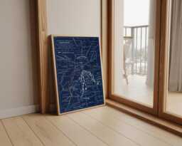 Gettysburg Battlefield Map Print American Civil War Vintage Poster - thumbnail 1