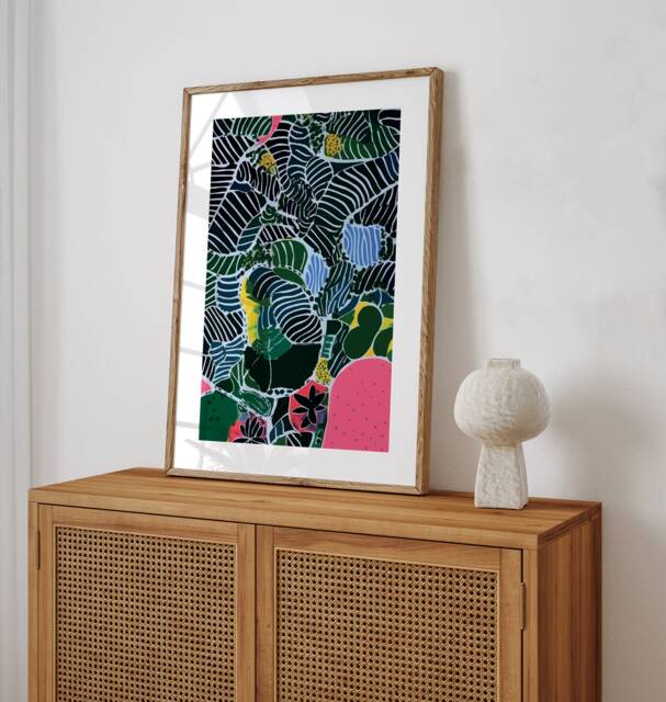 Dreamscape Impressionist Art Print - Contemporary Wall Decor Inspired By Henri Matisse - image 1