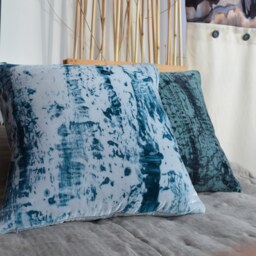 Blue Velvet Throw Pillow Cover 20 - thumbnail 3