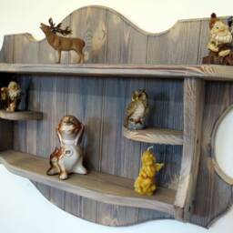 Floating Shelf Wall Wood Farmhouse Rustik Wood Hanging Decorative Hanging Kitchen Farmhouse Shelves - thumbnail 2