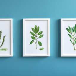 Set Of 3 Herb Prints - Farmhouse Botanical Kitchen Wall Art - thumbnail 2
