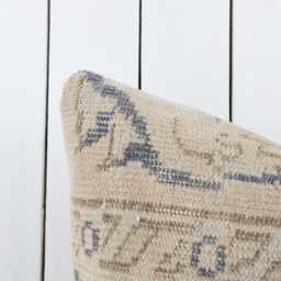 Handmade Turkish Kilim Pillow Cover Vintage Anatolian Design - 16x24 - thumbnail 2