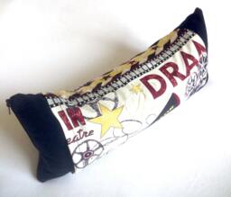 Neckroll, Filmmaker, Director, Travel Pillow, Movie Theater, Actor, Back Support, Red, Gold, Black, Film, Meditation, Stars, Reel, Clapboard - thumbnail 1