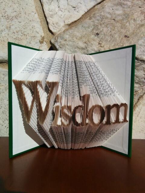 Wisdom - Folded Book Art Fully Customizable, Doctor, Teacher - image 1