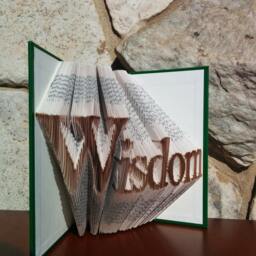 Wisdom - Folded Book Art Fully Customizable, Doctor, Teacher - thumbnail 3