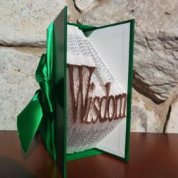 Wisdom - Folded Book Art Fully Customizable, Doctor, Teacher - thumbnail 2