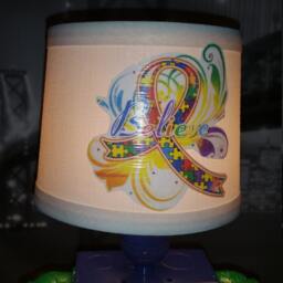 Autism Awareness Table Lamp, Gift Ideas, Awareness, Unique Ideas - thumbnail 4