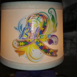 Autism Awareness Table Lamp, Gift Ideas, Awareness, Unique Ideas - thumbnail 3