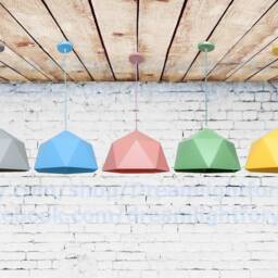 Polygon Pendant Light Fixture Modern Pendant Lighting Kitchen Chandelier Dine Room Light Lights - thumbnail 2