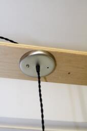 Simply Modern Bare Bulb 1900's Antique Socket Pendant Light in White - thumbnail 3