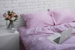 Cotton Sateen Duvet Cover Set in Lilac. Cover + 2 Pillowcases. Twin Full Queen King Single Kingsingle Double Custom Bed Linen