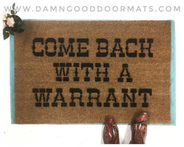 Funny Outdoor Doormat Redneck Humor - Uv Printed Coir Mat - image 1