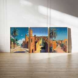 Set Of 3 Sudan Posters, African Travel Prints, Wall Art Set, City Decor, Gift Posters - thumbnail 2