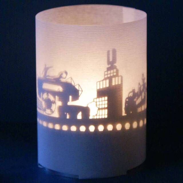Dortmund Skyline Gift Tube Shadow Play - Exclusive Souvenir For Fans, Projects Beautiful Silhouette, Captivating - image 1