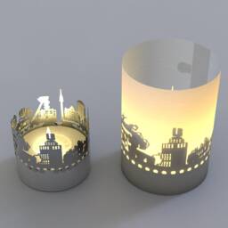 Dortmund Skyline Gift Tube Shadow Play - Exclusive Souvenir For Fans, Projects Beautiful Silhouette, Captivating - thumbnail 3